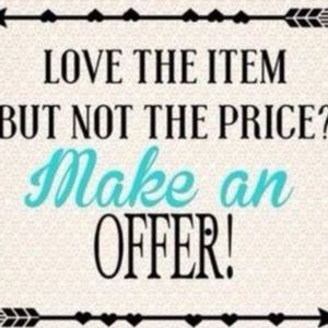 All reasonable offers accepted!!!